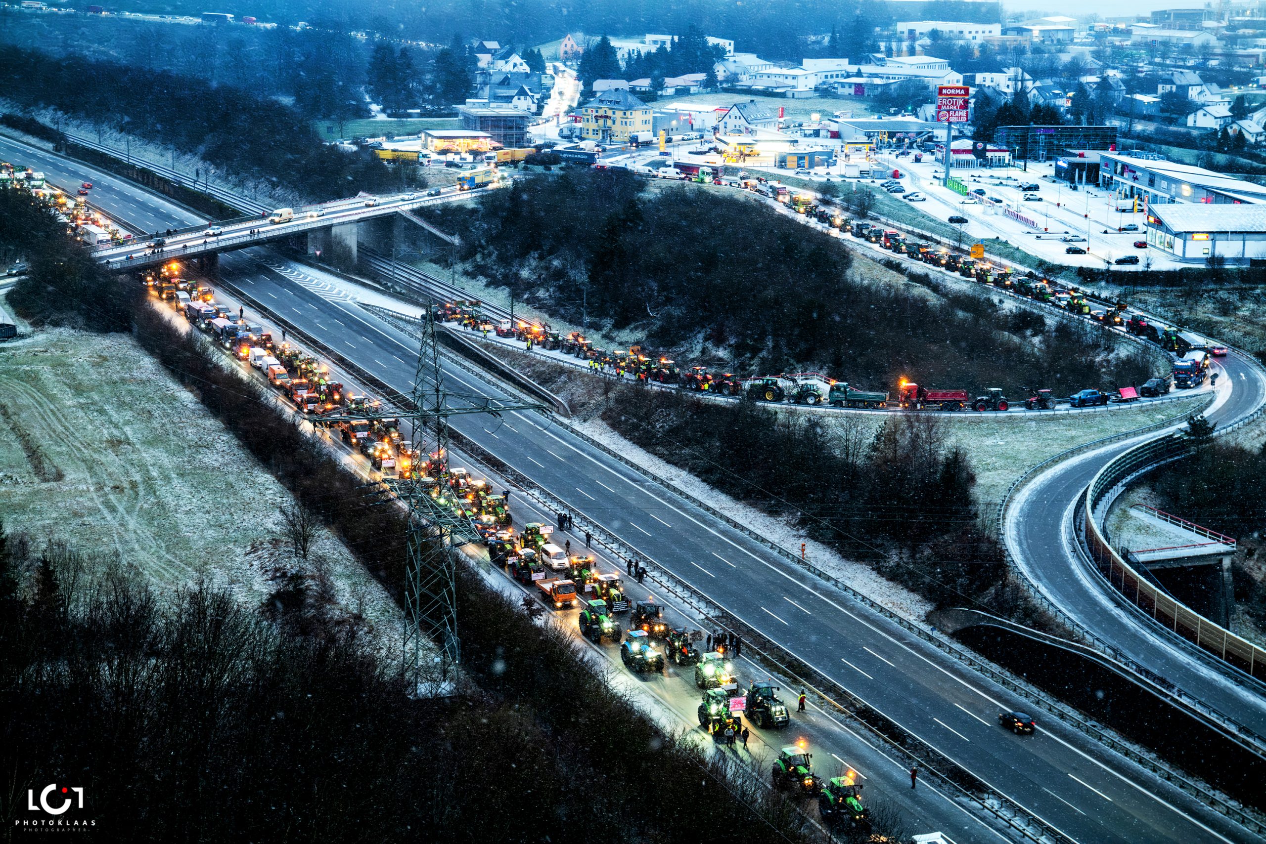 DEMO Bauern Autobahn A3 15