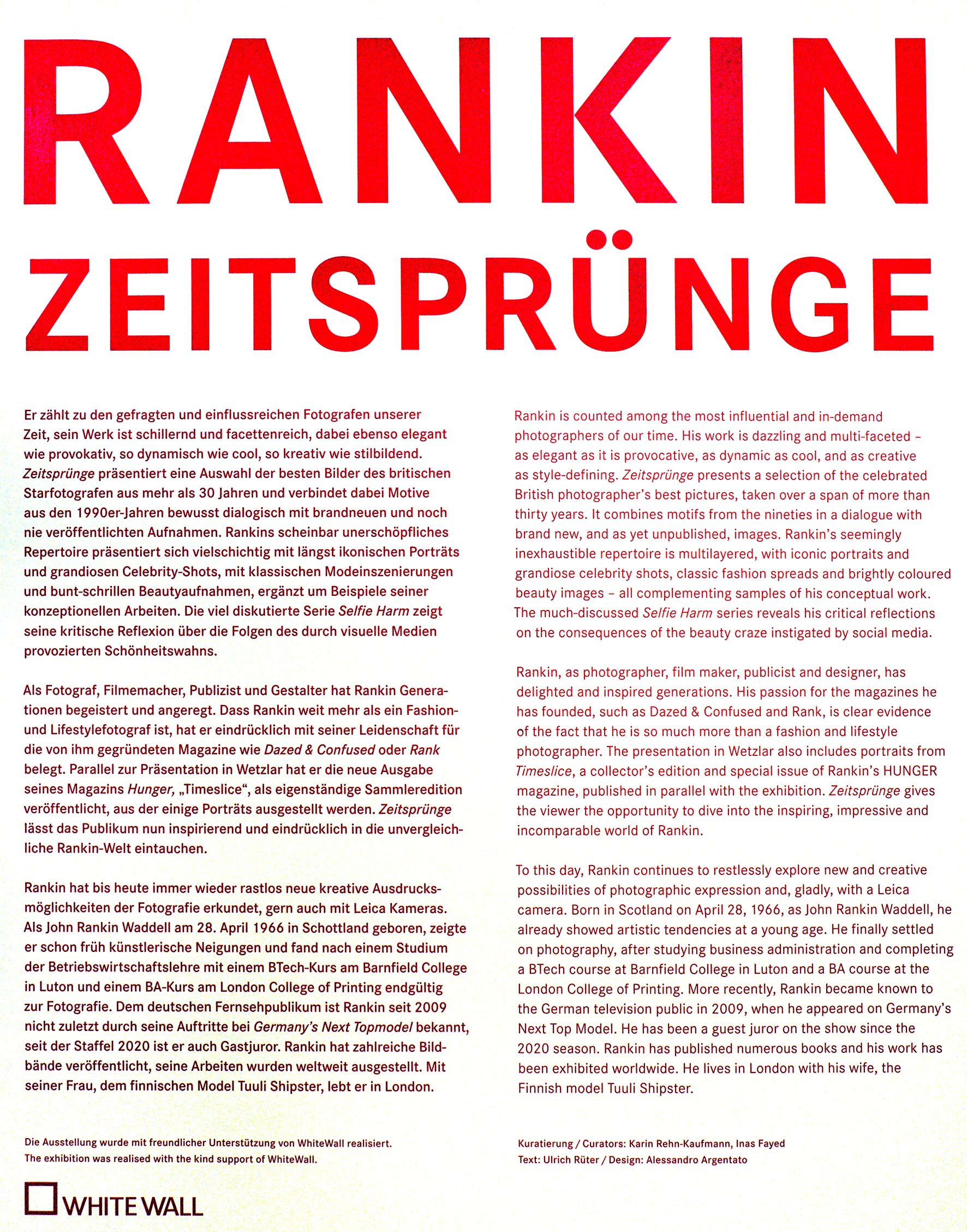 RANKIN Lebenslauf