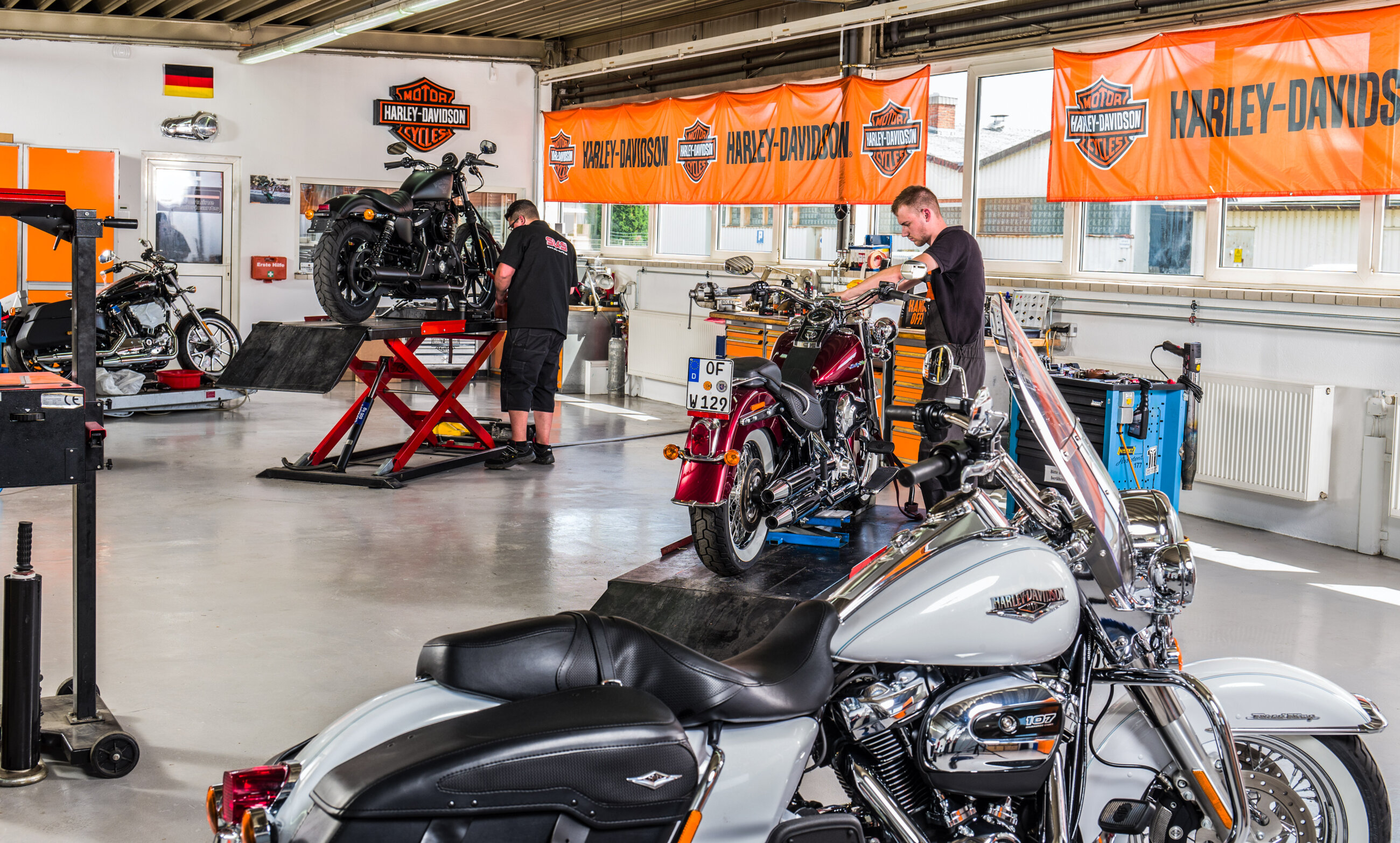 SKS Harley Davidson Werkstatt Umbau